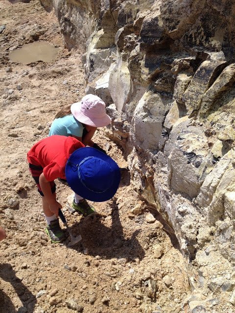 Our kids digging Oregon thundereggs at Richarson Rock Ranch