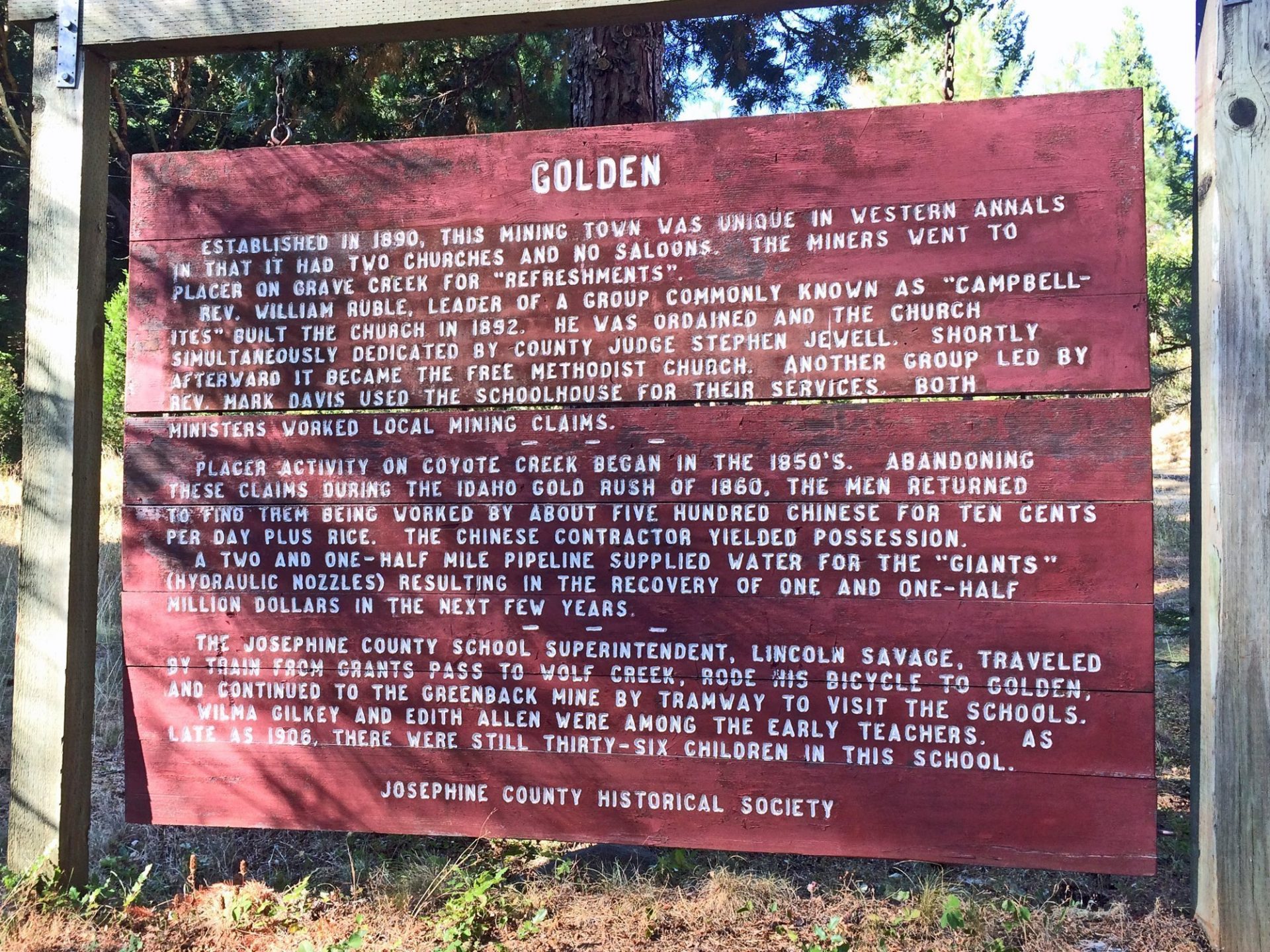 Golden, Oregon - a ghost town in Oregon