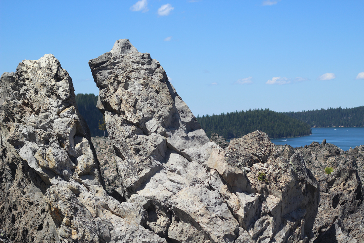 Obsidian at the top of Big Obsidian Trail