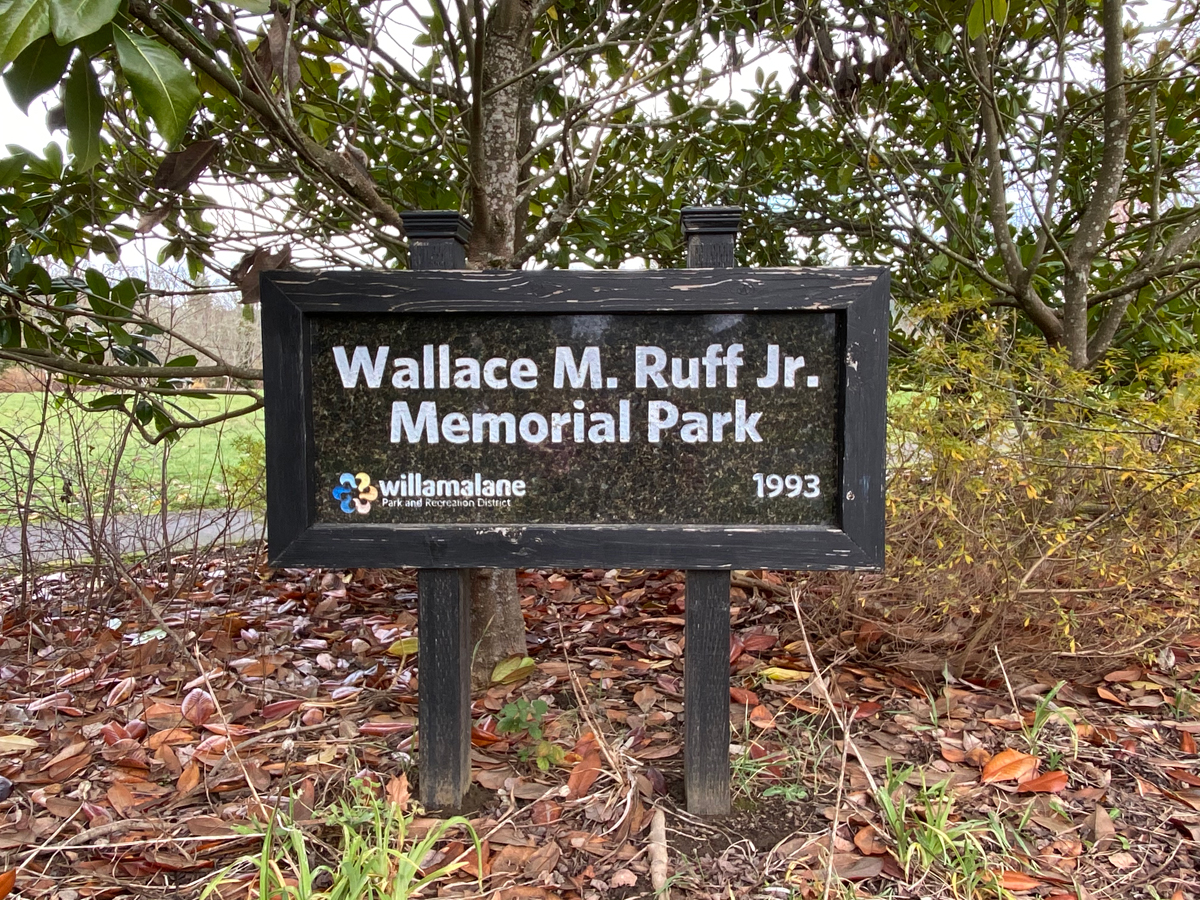 Wallace M. Ruff Jr Memorial Park in Springfield, Oregon (also known as Ruff Park)